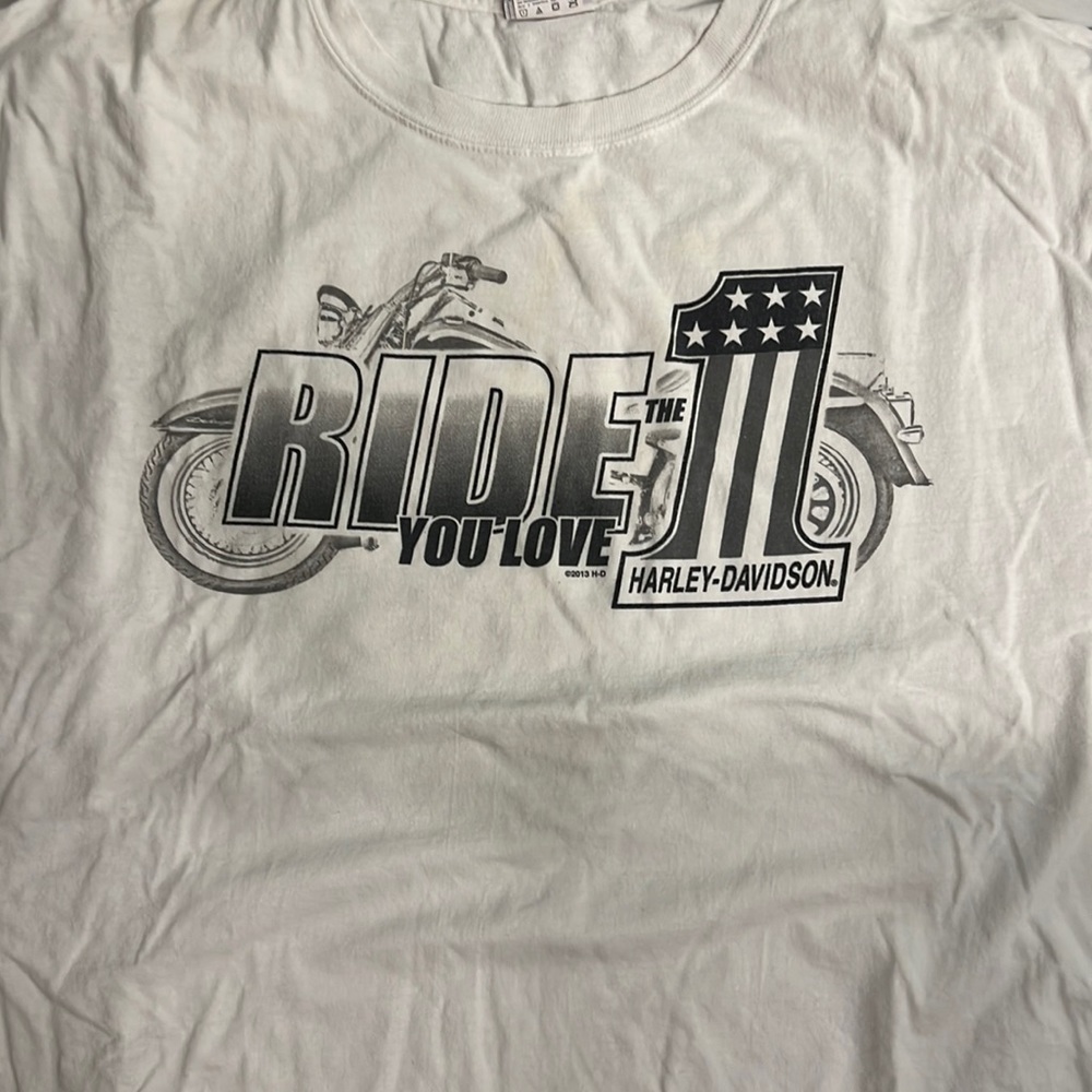Harley Davidson White Shirt
